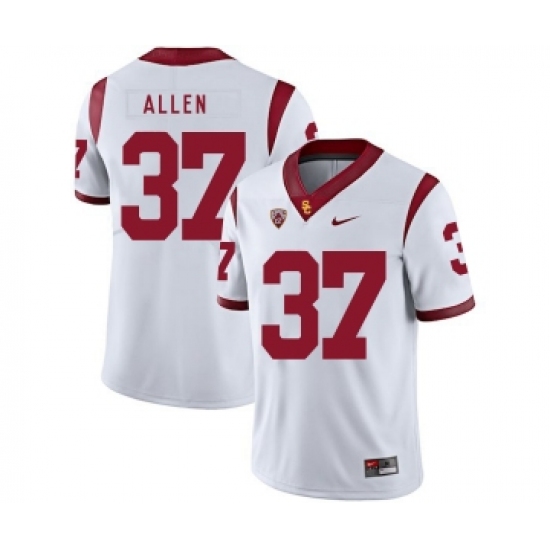 USC Trojans 37 Javorius Allen White College Football Jersey - Ujersey