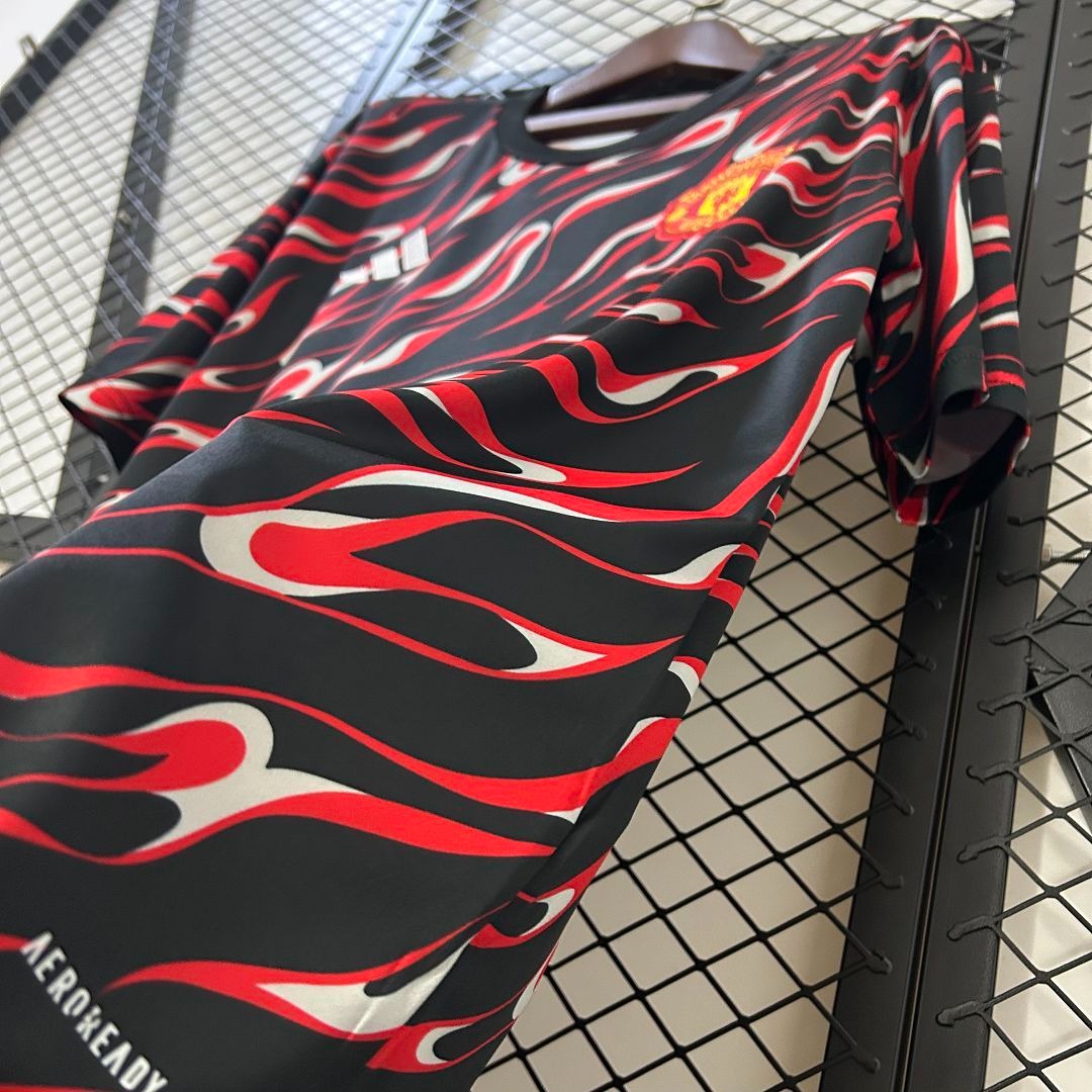 Manchester United Pre-Match Football Jersey Shirt 2025/26 - Ujersey NHL