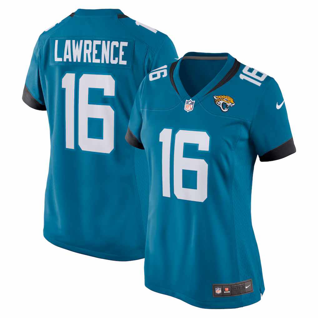 Women's Jacksonville Jaguars Trevor Lawrence Nike Teal Player Game Jersey - U-jersey