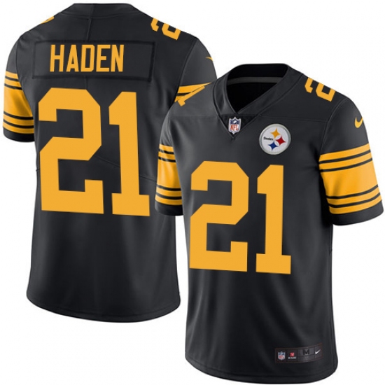 Youth Nike Pittsburgh Steelers #21 Joe Haden Limited Black Rush Vapor Untouchable NFL Jersey - Ujersey
