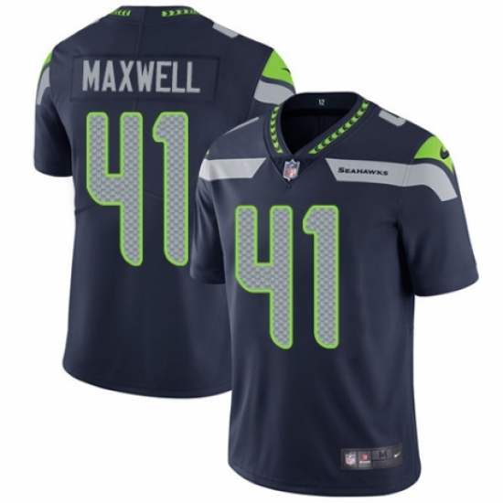 Youth Nike Seattle Seahawks #41 Byron Maxwell Navy Blue Team Color Vapor Untouchable Elite Player NFL Jersey - Ujersey
