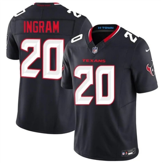 Men's Houston Texans #20 Ja'Marcus Ingram Navy 2026 F.U.S.E. Vapor Limited Stitched Football Jersey - Ujersey