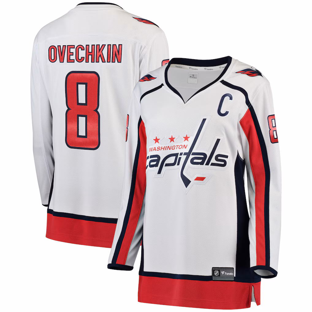 Women's Washington Capitals Alexander Ovechkin Fanatics White Away Breakaway Jersey - Ujersey