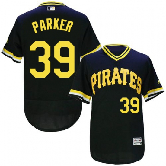 Men's Majestic Pittsburgh Pirates #39 Dave Parker Black Flexbase Authentic Collection Cooperstown MLB Jersey - Ujersey