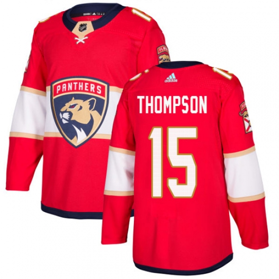 Youth Adidas Florida Panthers #15 Paul Thompson Premier Red Home NHL Jersey - Ujersey