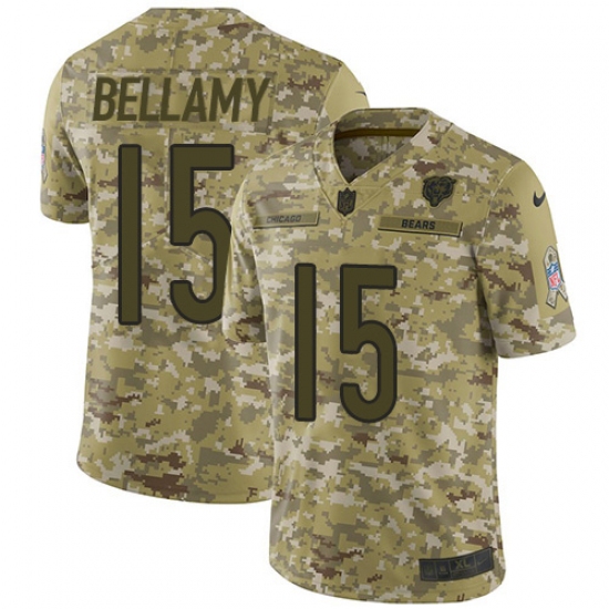 Men's Nike Chicago Bears #15 Josh Bellamy Limited Camo 2018 Salute to Service NFL Jersey - Ujersey