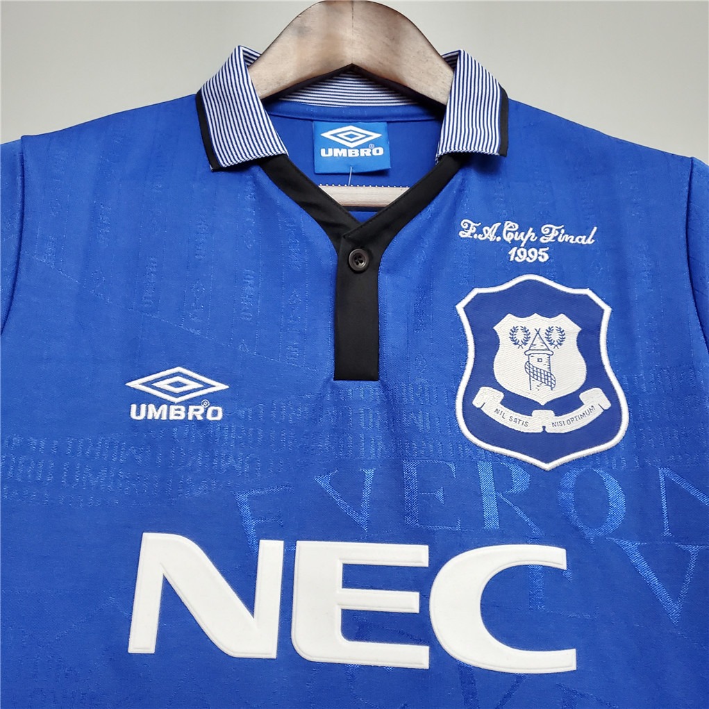 Everton Retro Football Jersey Home Custom Shirt 1994/95 - Ujersey