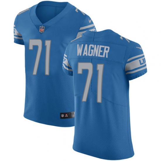 Men's Nike Detroit Lions #71 Ricky Wagner Light Blue Team Color Vapor Untouchable Elite Player NFL Jersey - Ujersey