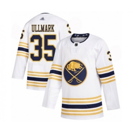 Men's Buffalo Sabres #35 Linus Ullmark Authentic White 50th Season Hockey Jersey - Ujersey