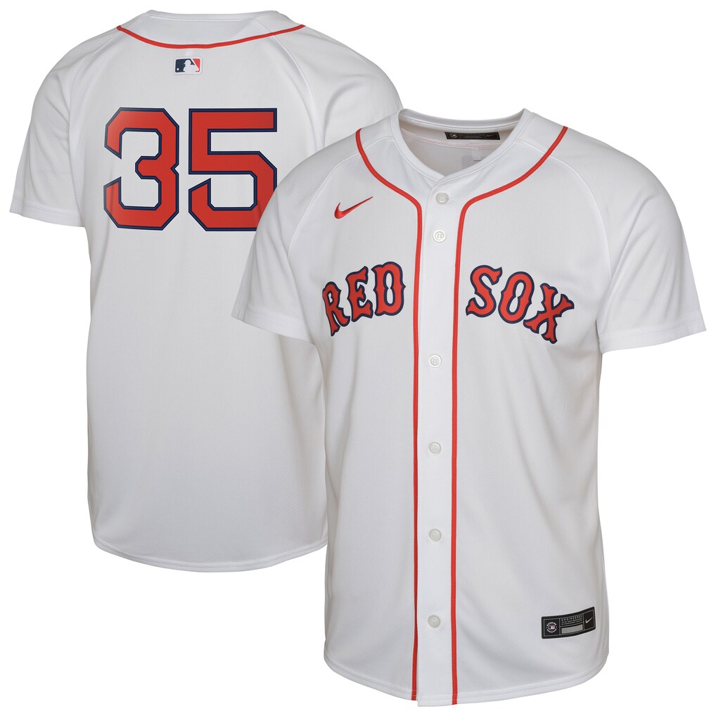 Youth Boston Red Sox Garrett Crochet Nike White Limited Player Jersey - U-jersey