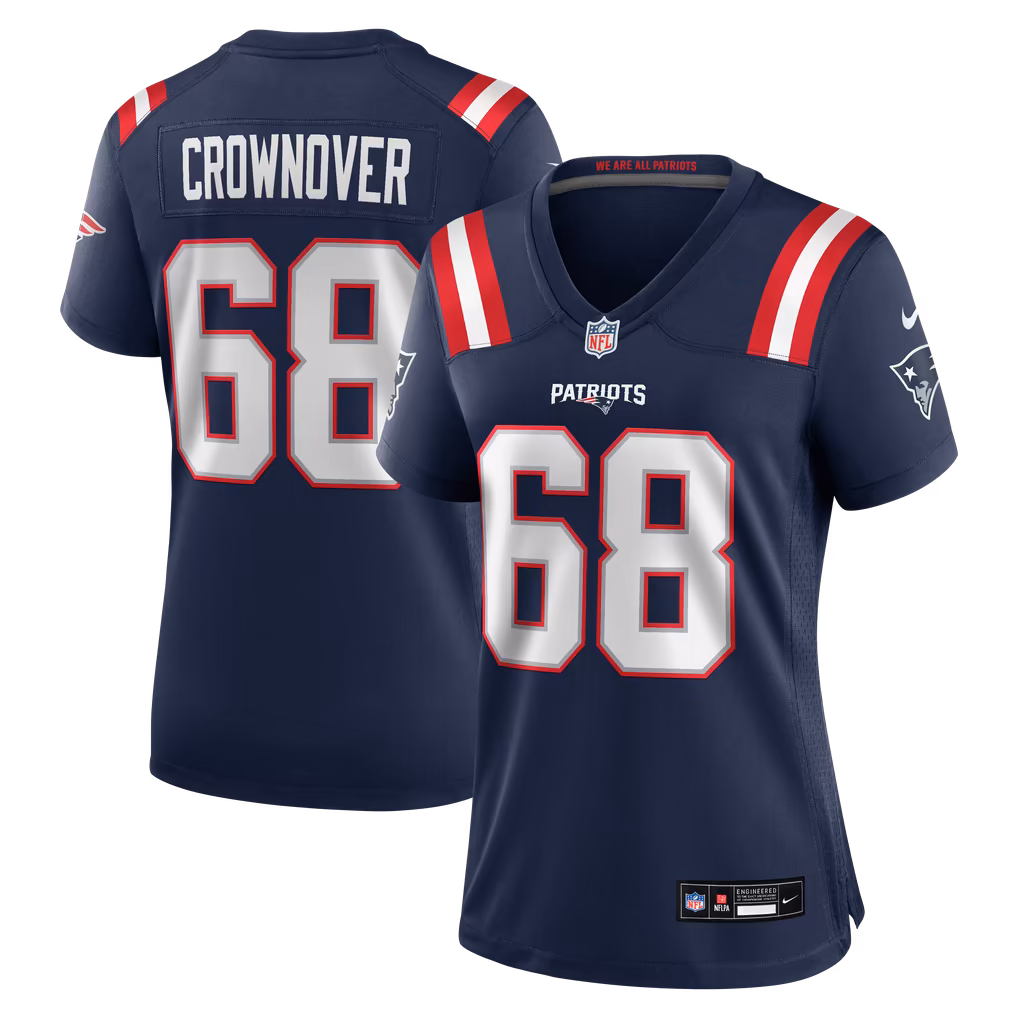 Women's New England Patriots Dametrious Crownover Nike Navy Team Game Jersey