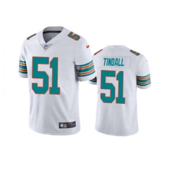 Men's Miami Dolphins #51 Channing Tindall White Color Rush Limited Stitched Football Jersey - Ujersey