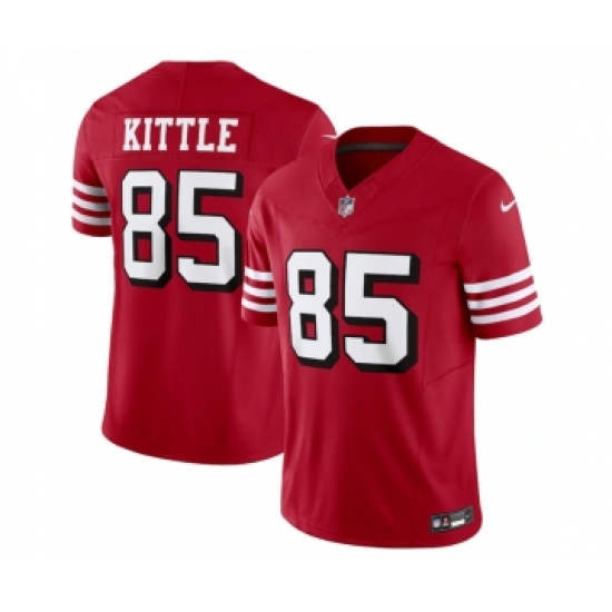 Men's San Francisco 49ers #85 George Kittle New Red 2023 F.U.S.E. Vapor Untouchable Limited Stitched Football Jersey - Ujersey