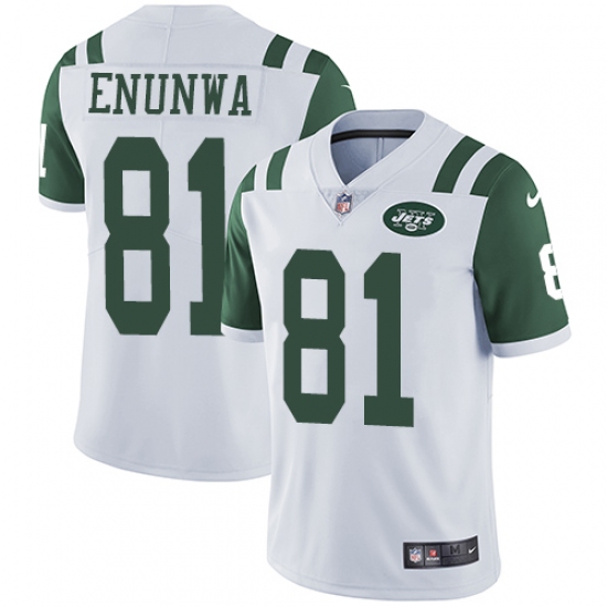Youth Nike New York Jets #81 Quincy Enunwa Elite White NFL Jersey - Ujersey