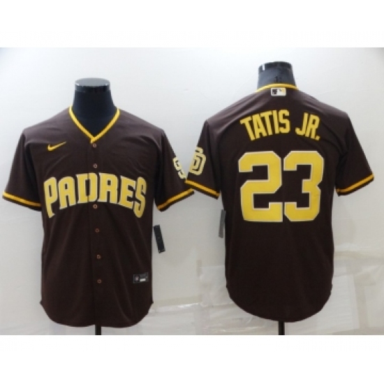Men's San Diego Padres #23 Fernando Tatis Jr Brown Stitched MLB Cool Base Nike Jersey - Ujersey