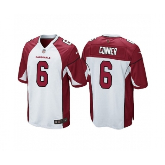 Men's Arizona Cardinals #6 James Conner Game White Nike Jersey - Ujersey