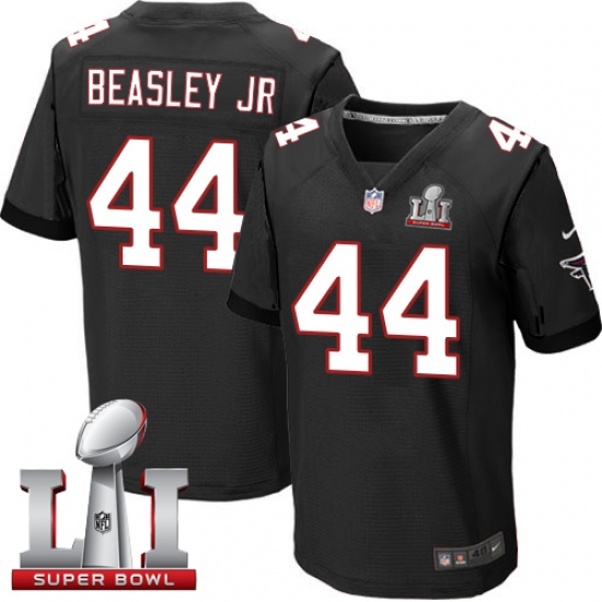 Men's Nike Atlanta Falcons #44 Vic Beasley Elite Black Alternate Super Bowl LI 51 NFL Jersey - Ujersey