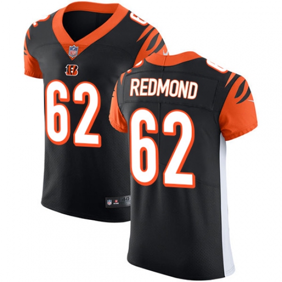 Men's Nike Cincinnati Bengals #62 Alex Redmond Black Team Color Vapor Untouchable Elite Player NFL Jersey - Ujersey