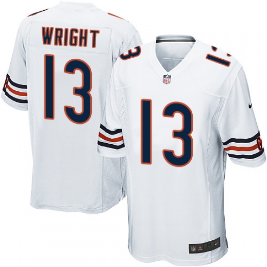 Men's Nike Chicago Bears #13 Kendall Wright Game White NFL Jersey - Ujersey