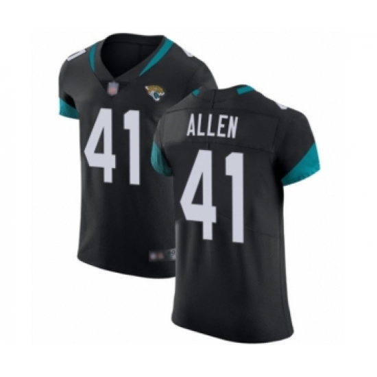 Men's Jacksonville Jaguars #41 Josh Allen Black Team Color Vapor Untouchable Elite Player Football Jersey - Ujersey