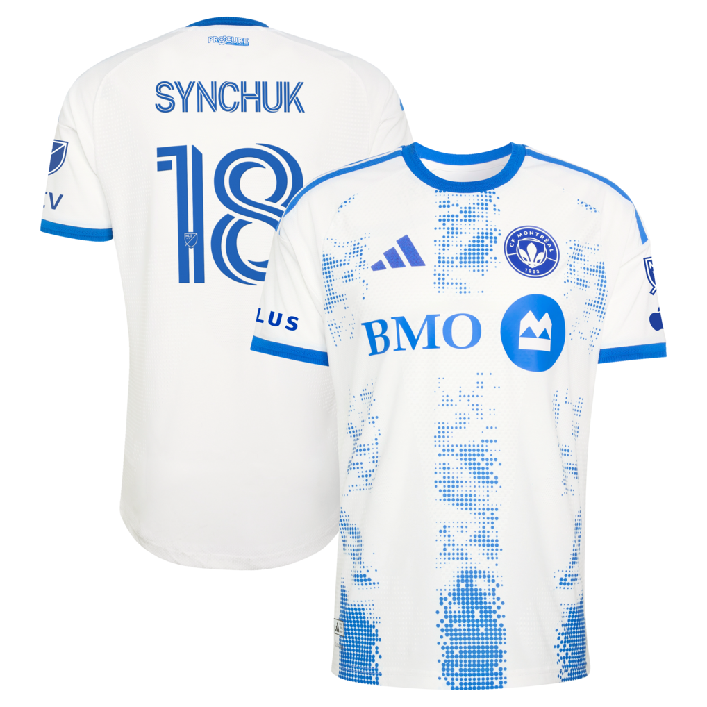Men's CF Montreal Hennadii Synchuk adidas White 2026 The Procure Jersey On-Field Authentic Patch Jersey - Ujersey