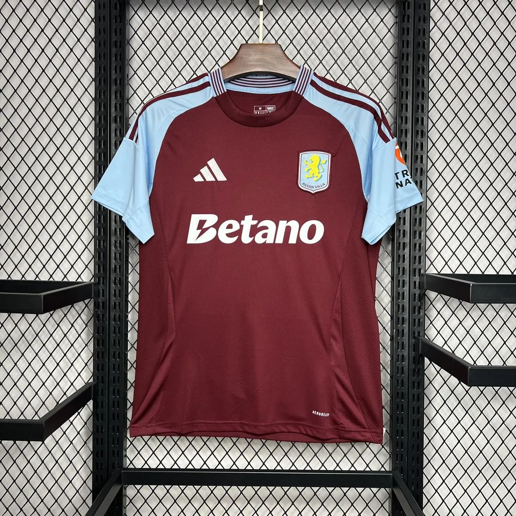 Aston Villa Football Jersey Home Custom Shirt 2024/25 - ujerseystore