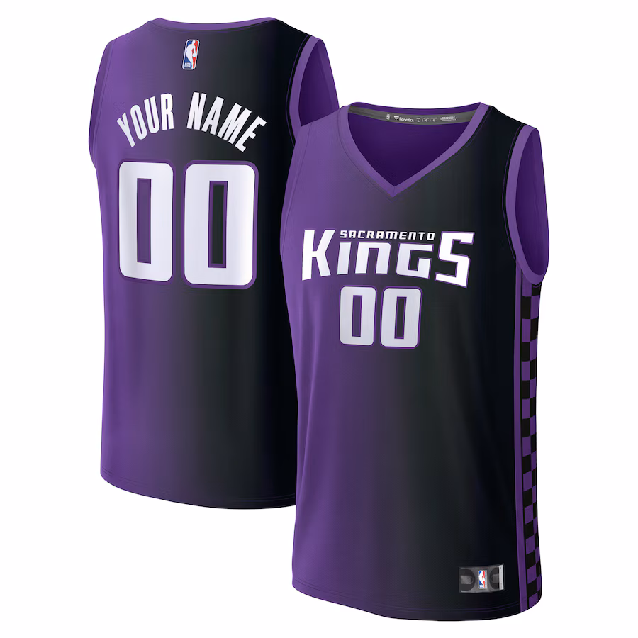 Youth Sacramento Kings Fanatics Purple Fast Break Custom Replica Jersey - Statement Edition - Ujersey