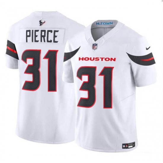 Men's Houston Texans #31 Dameon Pierce White 2024 Vapor F.U.S.E. Limited Football Stitched Jersey - Ujersey