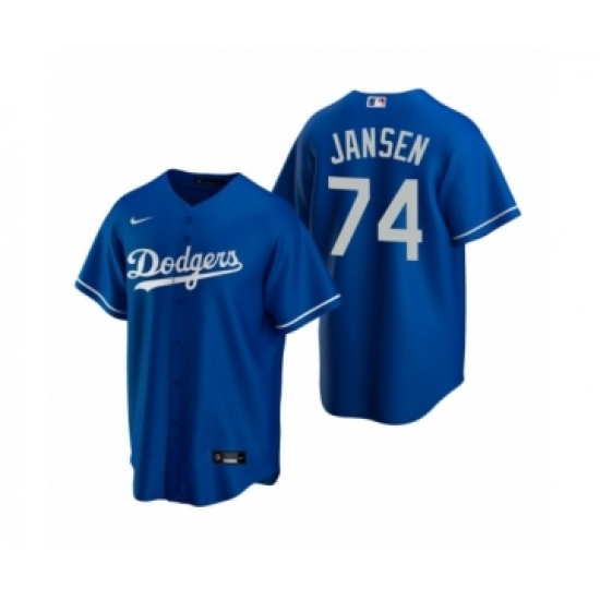 Men's Los Angeles Dodgers #74 Kenley Jansen Nike Royal Replica Alternate Jersey - Ujersey