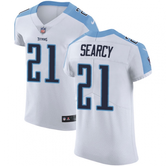 Men's Nike Tennessee Titans #21 Da'Norris Searcy White Vapor Untouchable Elite Player NFL Jersey - Ujersey