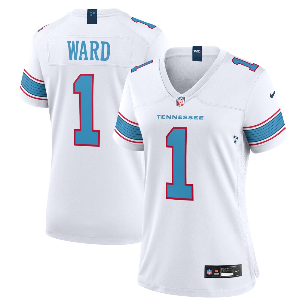 Women's Tennessee Titans Cameron Ward Nike White Game Jersey - ujerseystore