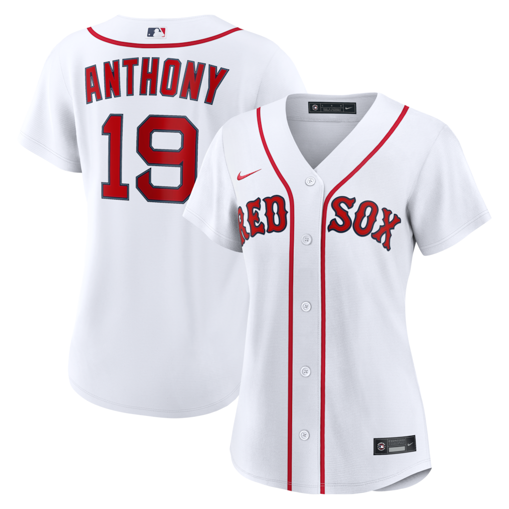 Women's Boston Red Sox Roman Anthony Nike White Home Replica Player Jersey - Ujersey Shop