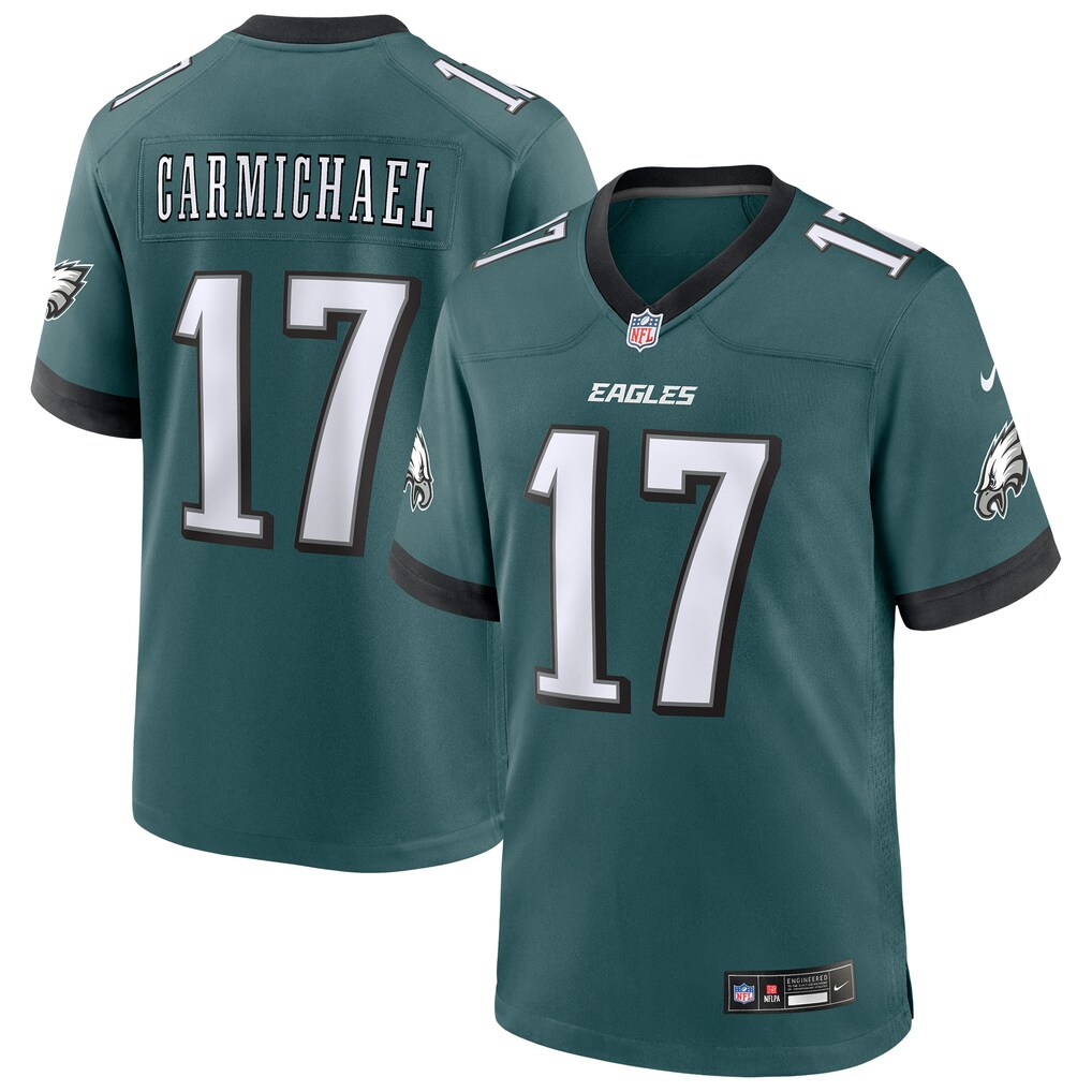 Men's Philadelphia Eagles Harold Carmichael Nike Midnight Green Team Retired Player Game Jersey