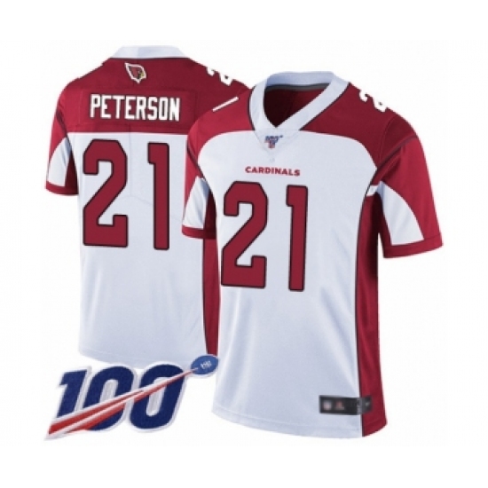 Men's Arizona Cardinals #21 Patrick Peterson White Vapor Untouchable Limited Player 100th Season Football Jersey - Ujersey