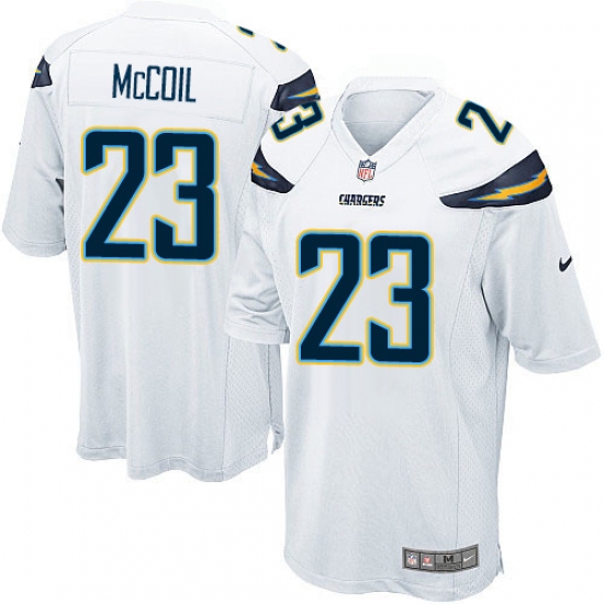 Men's Nike Los Angeles Chargers #23 Dexter McCoil Game White NFL Jersey - Ujersey