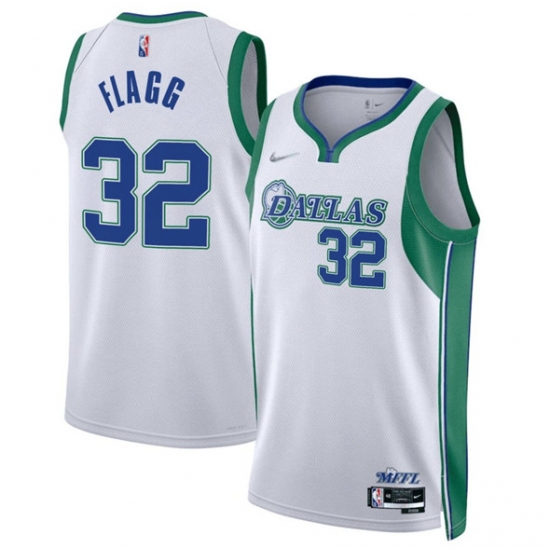 Men's Dallas Mavericks #32 Cooper Flagg White 2025 Draft City Edition Stitched Basketball Jersey - Ujersey
