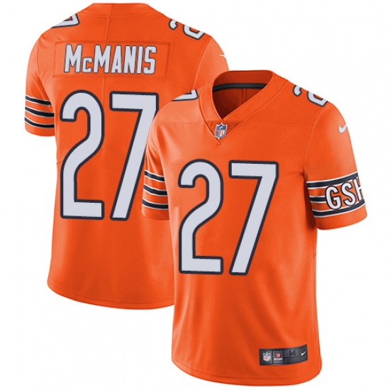 Youth Nike Chicago Bears #27 Sherrick McManis Limited Orange Rush Vapor Untouchable NFL Jersey - Ujersey