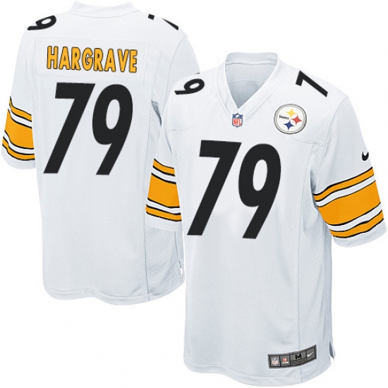 Men's Nike Pittsburgh Steelers #79 Javon Hargrave Game White NFL Jersey - Ujersey
