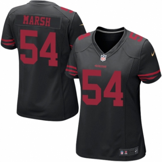 Women's Nike San Francisco 49ers #54 Cassius Marsh Game Black NFL Jersey - Ujersey
