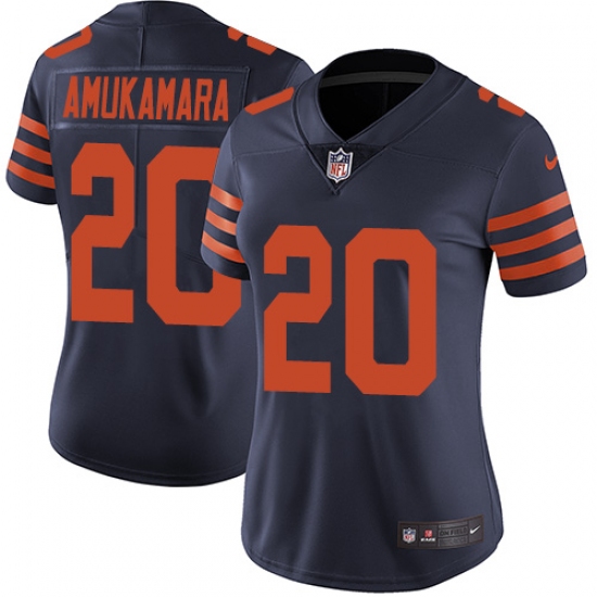 Women's Nike Chicago Bears #20 Prince Amukamara Navy Blue Alternate Vapor Untouchable Limited Player NFL Jersey - Ujersey