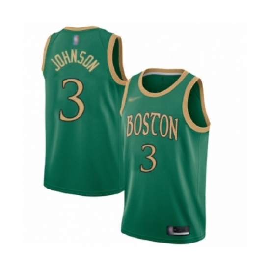 Women's Boston Celtics #3 Dennis Johnson Swingman Green Basketball Jersey - 2019 20 City Edition - Ujersey