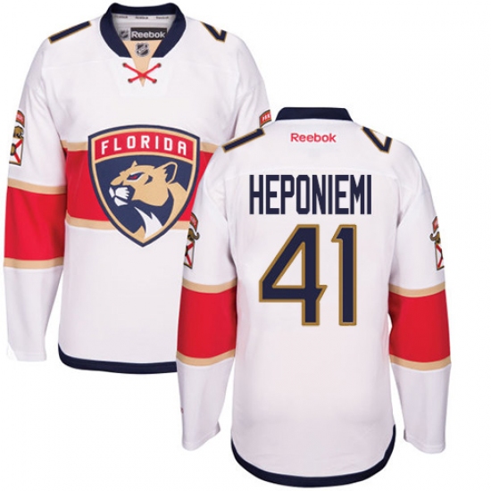 Women's Reebok Florida Panthers #41 Aleksi Heponiemi Authentic White Away NHL Jersey - Ujersey