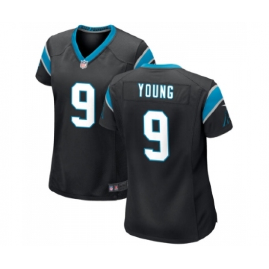 Women's Carolina Panthers #9 Bryce Young Black Stitched Game Jersey - Ujersey