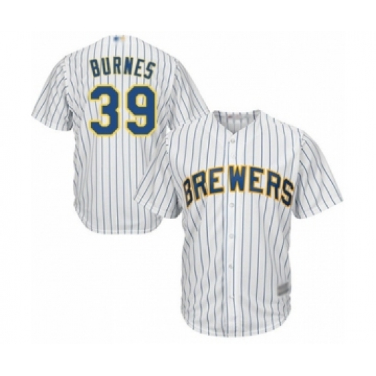 Youth Milwaukee Brewers #39 Corbin Burnes Authentic White Alternate Cool Base Baseball Player Jersey - Ujersey