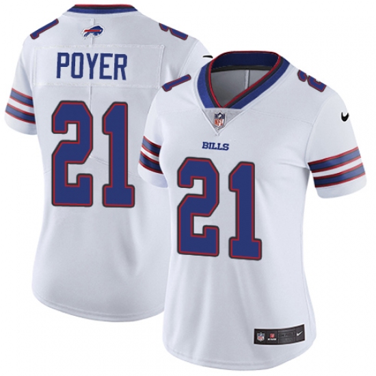 Women's Nike Buffalo Bills #21 Jordan Poyer Elite White NFL Jersey - Ujersey