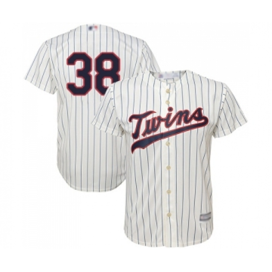 Men's Minnesota Twins #38 Blake Parker Replica Cream Alternate Cool Base Baseball Jersey - Ujersey