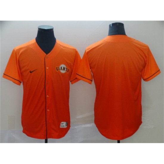Men's San Francisco Giants Blank Orange Fade Stitched Baseball Jersey - Ujersey