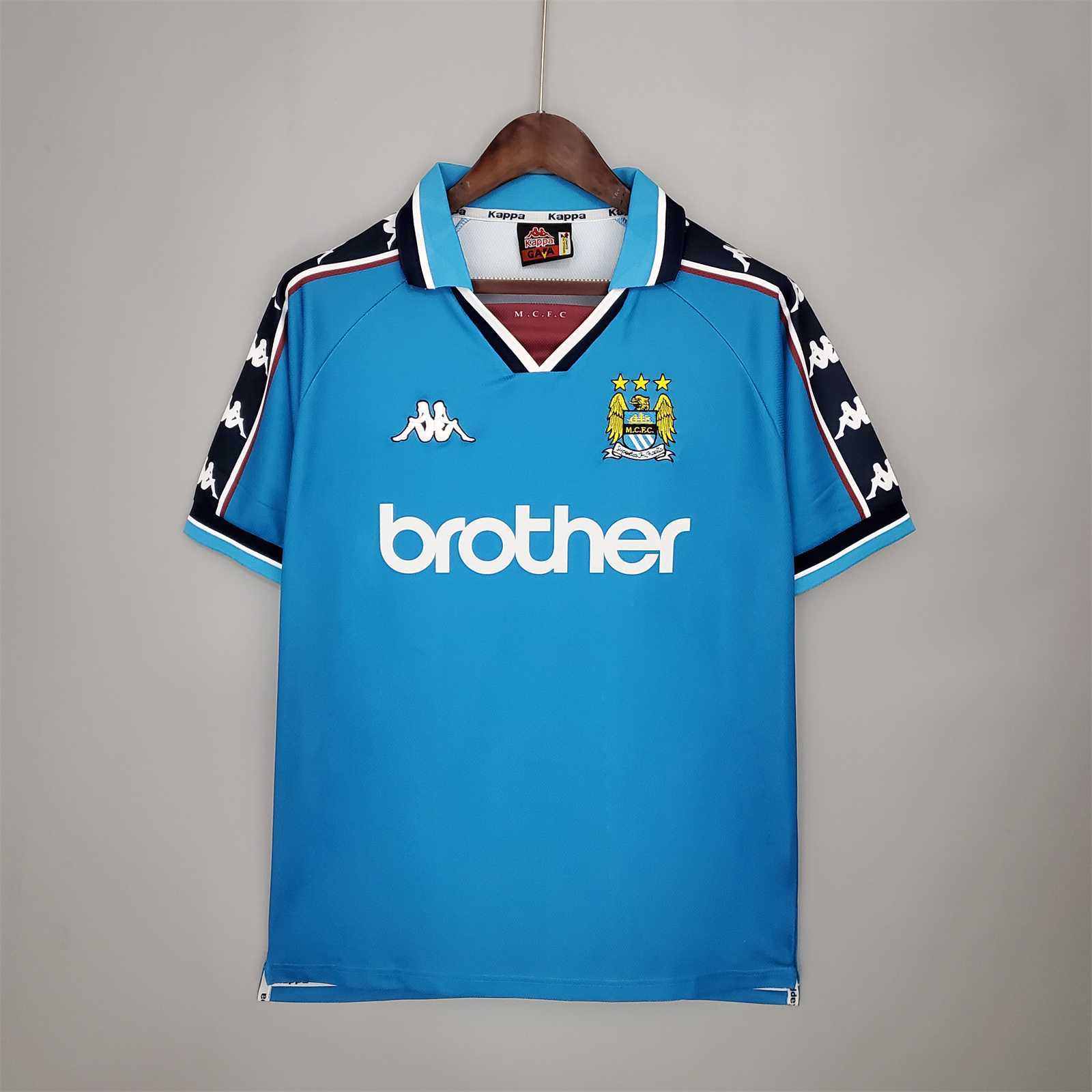 Manchester City Retro Home Football Jersey Shirt 1997/99 - U-jersey