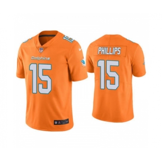 Men's Miami Dolphins #15 Jaelan Phillips Orange 2021 Stitched Football Limited Jersey - Ujersey