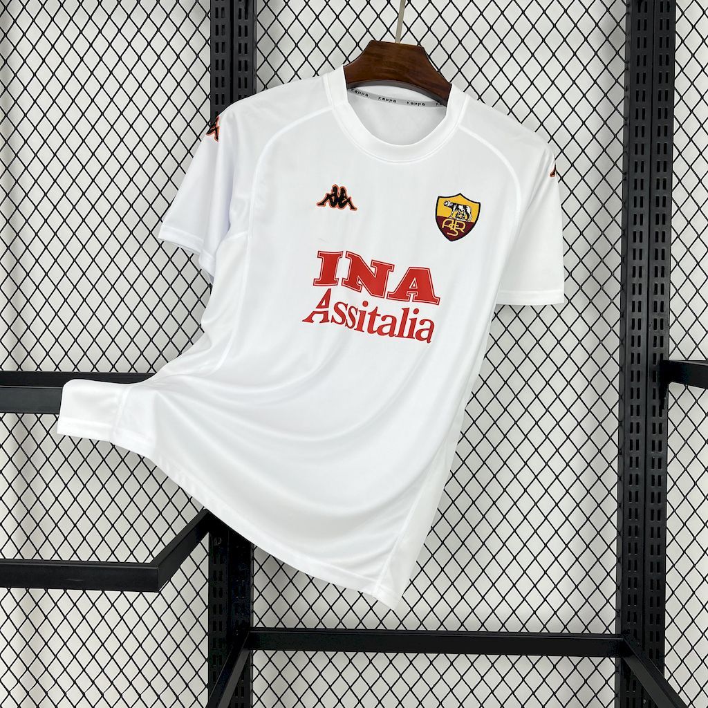Roma Retro Soccer Jersey Away Custom Shirt 2000/01 - Ujersey